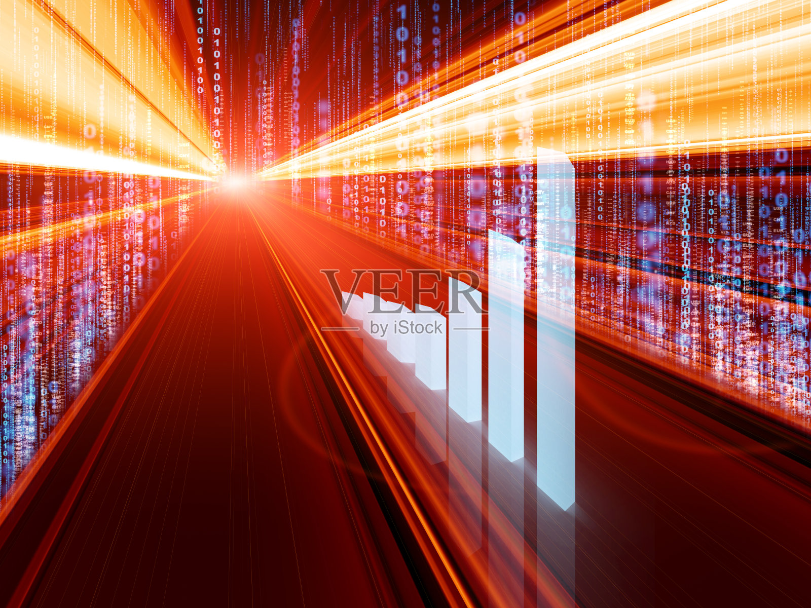 智慧城市的金融区和商业中心照片摄影图片