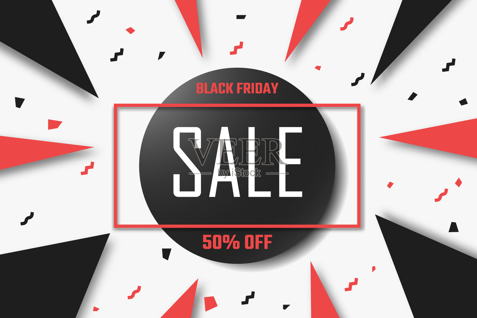 黑色星期五特价优惠标语。设计元素图片