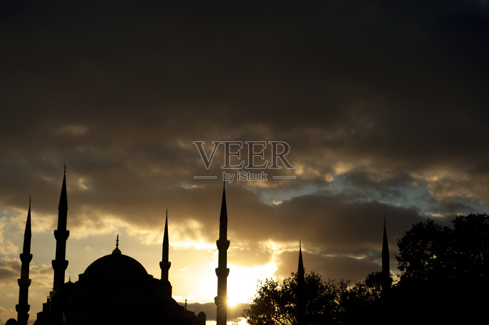 蓝色清真寺 - 苏丹艾哈迈德卡米照片摄影图片