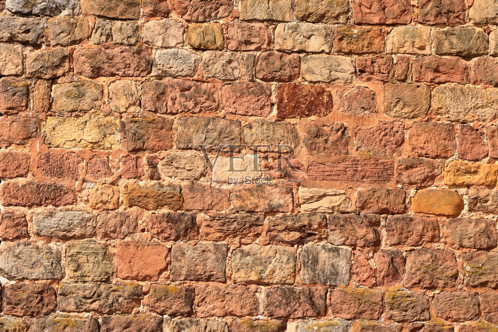 老砖墙，老红石块纹理特写照片摄影图片