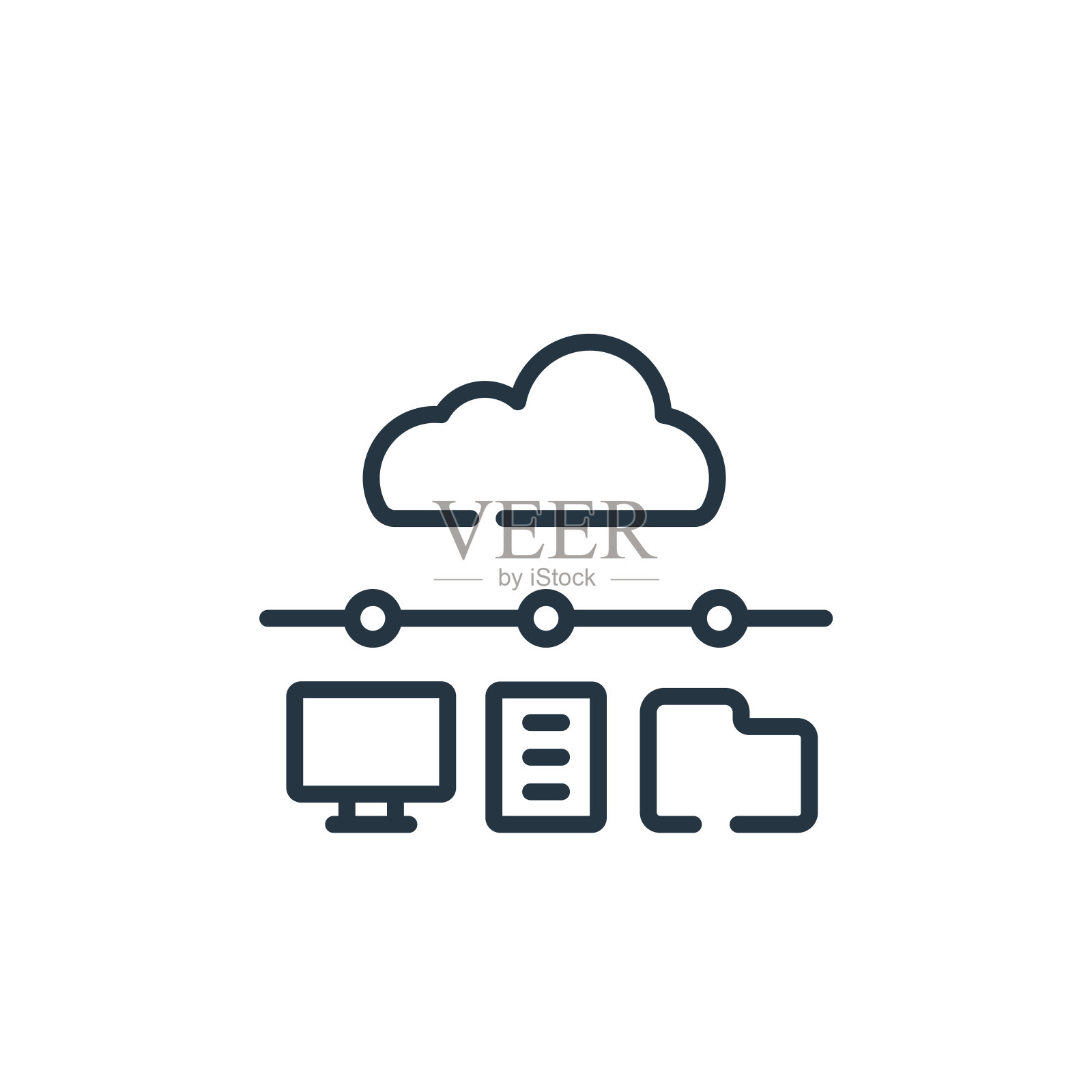 网络矢量图标隔离在白色背景上。轮廓线、细线网络图标用于网站设计和手机、应用程序开发。细线网络轮廓图标矢量插图。图标素材