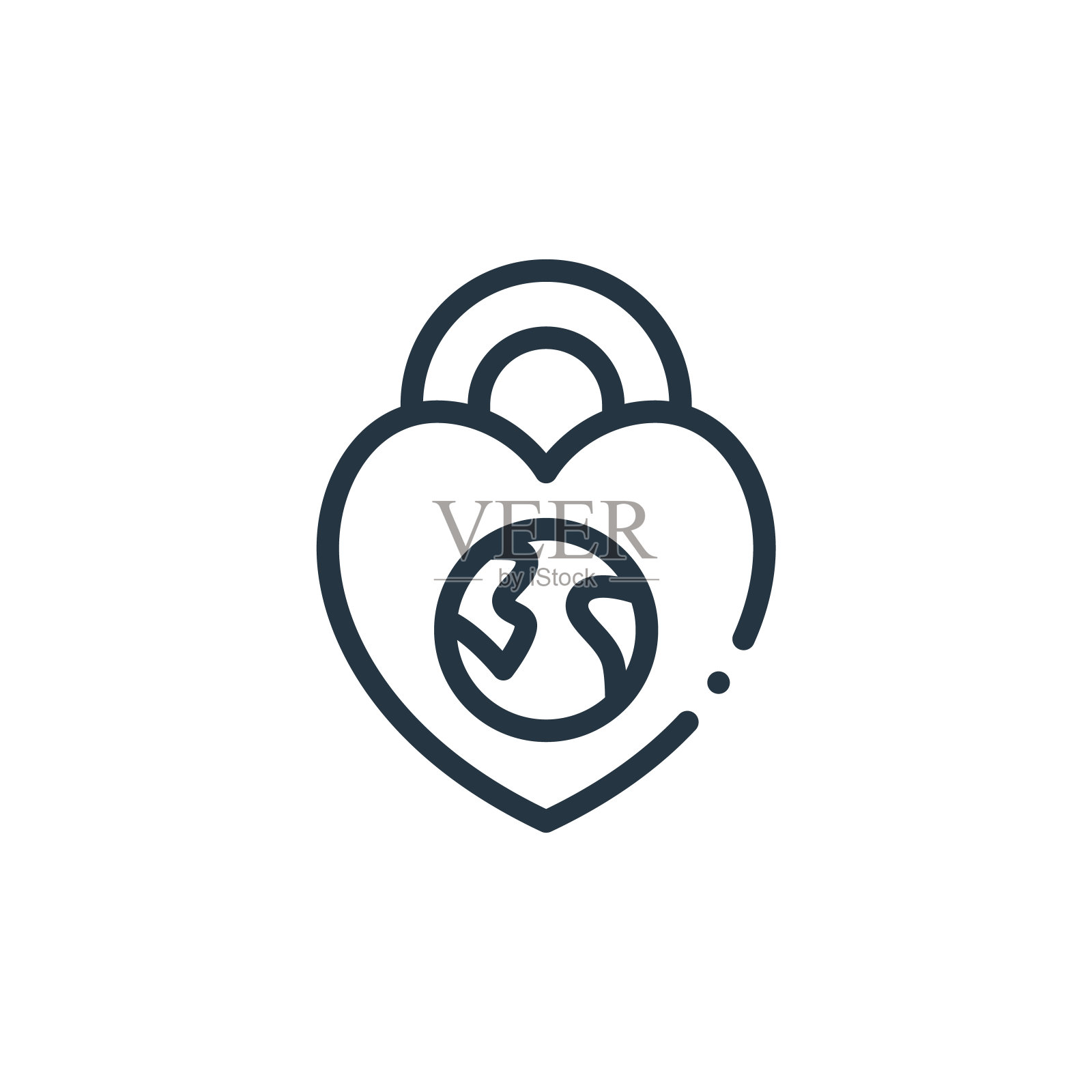 保护矢量图标隔离在白色背景。轮廓，细线保护图标用于网站设计和移动，应用程序开发。细线保护轮廓图标矢量插图。图标素材