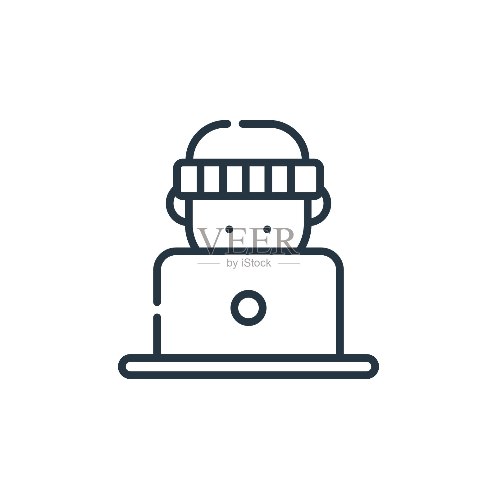 在线矢量图标孤立在白色背景。轮廓线，细线在线图标，用于网站设计和移动，应用程序开发。细线在线轮廓图标矢量插图。插画图片素材