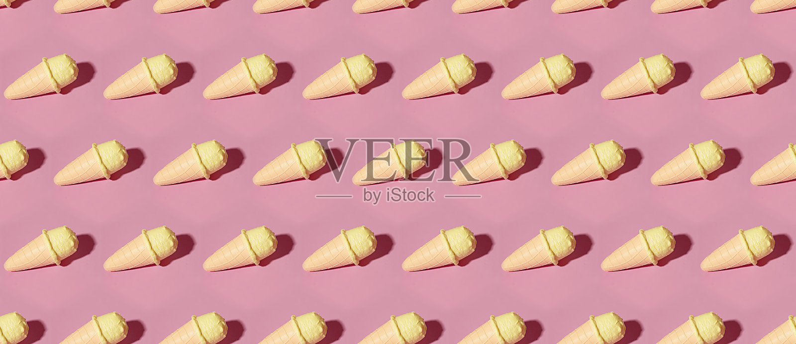 最小无缝图案冰淇淋香草概念艺术照片摄影图片