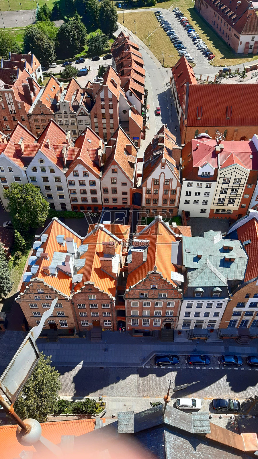 鸟瞰图的埃尔布拉格，波兰照片摄影图片