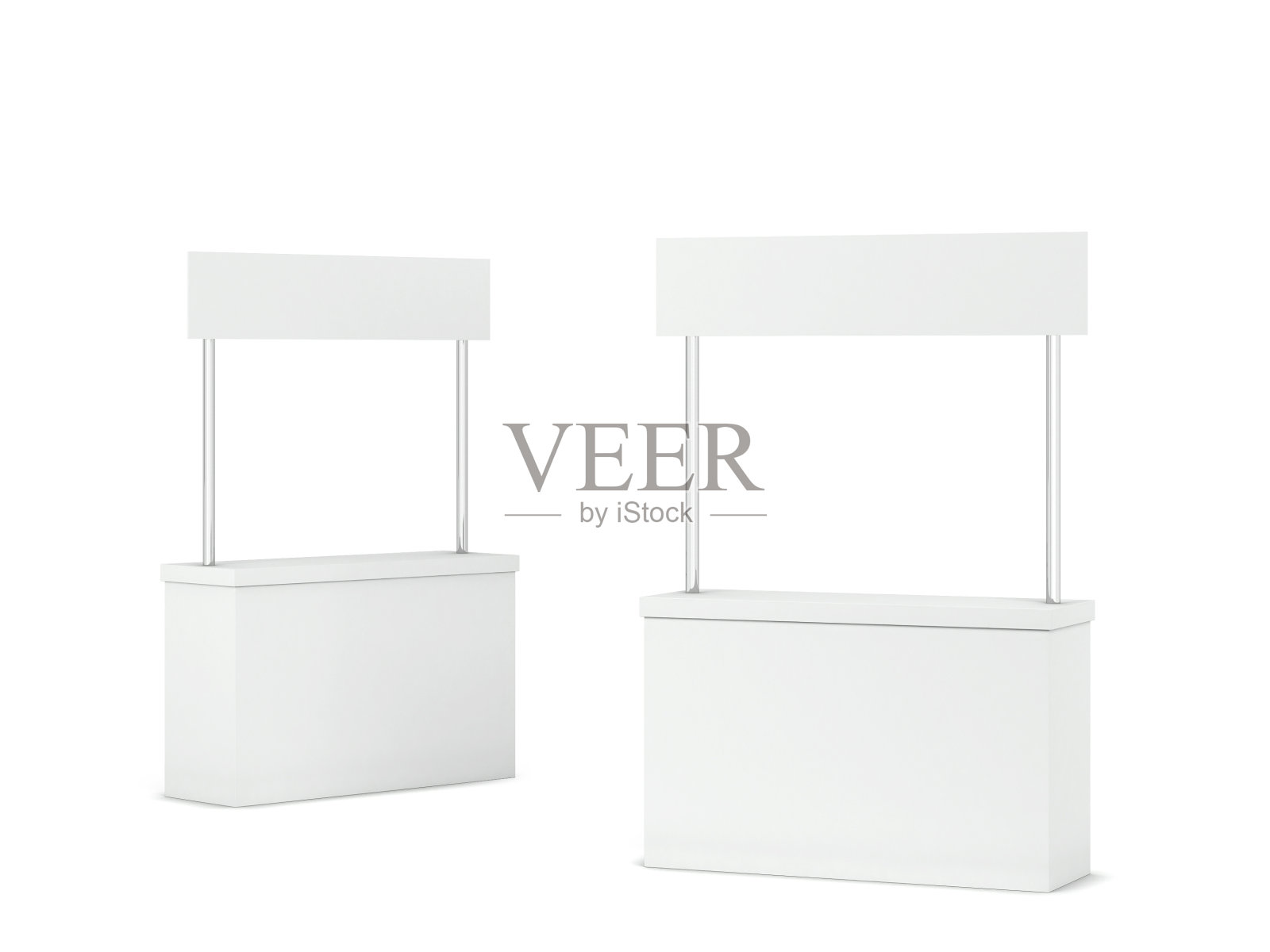 空白的促销柜台站模型照片摄影图片