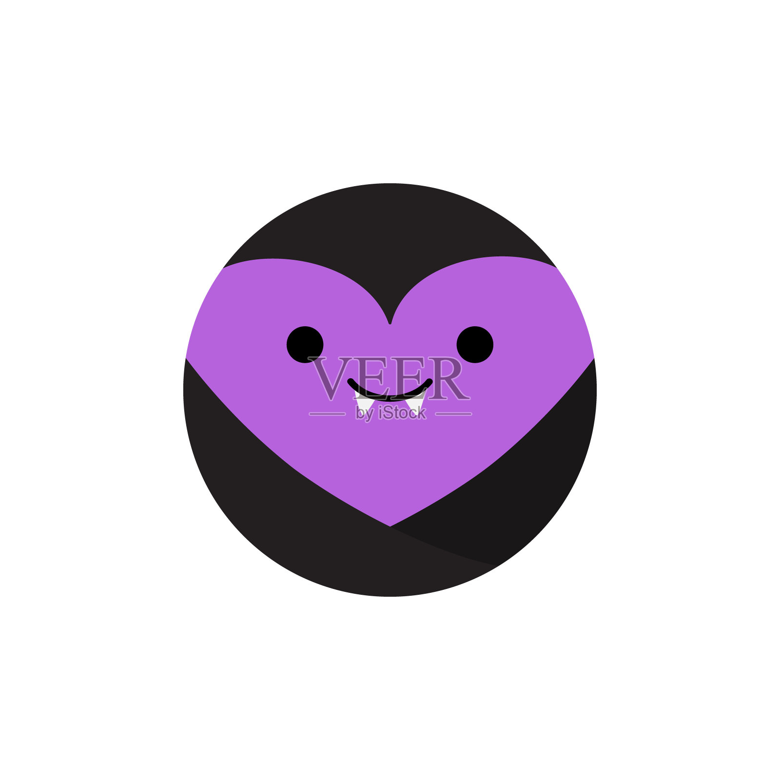 吸血鬼圆形图标插画图片素材