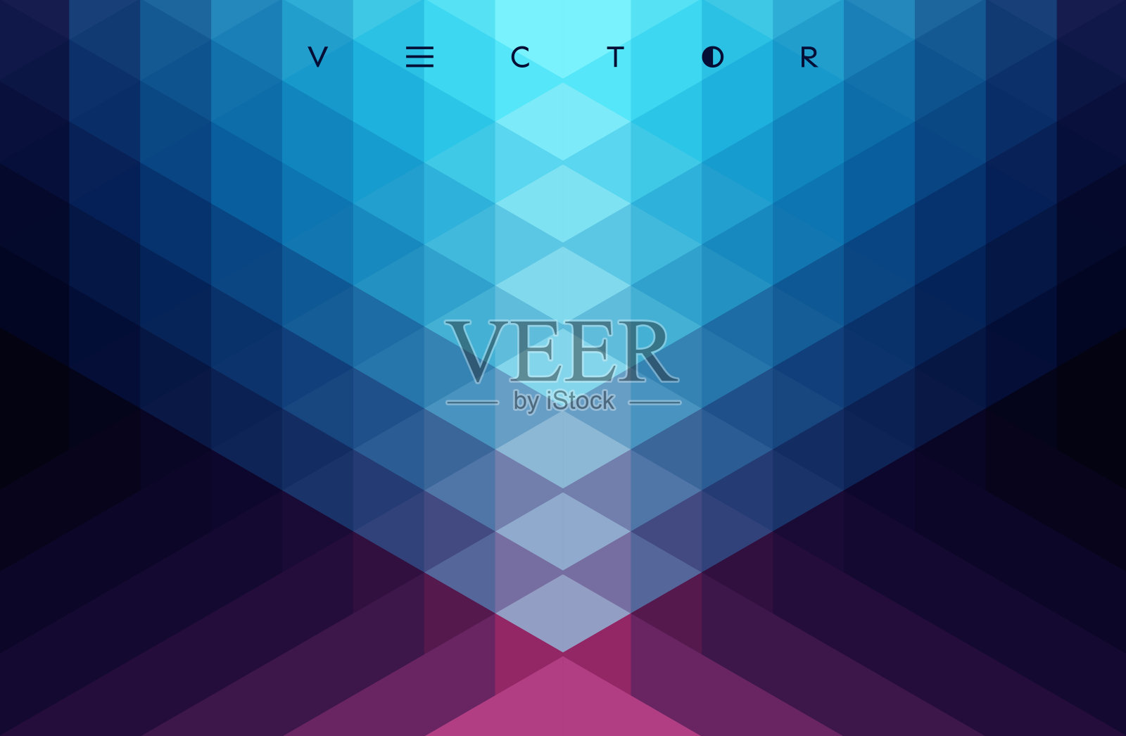 抽象的几何背景。多边形图案与彩色三角形。3d矢量插图的广告，营销和演示。插画图片素材