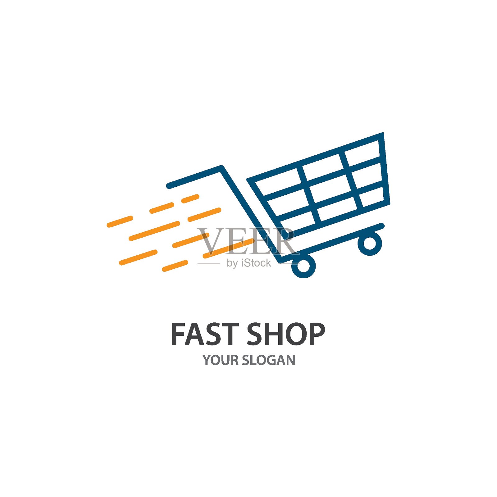 手推车图标插画图片素材