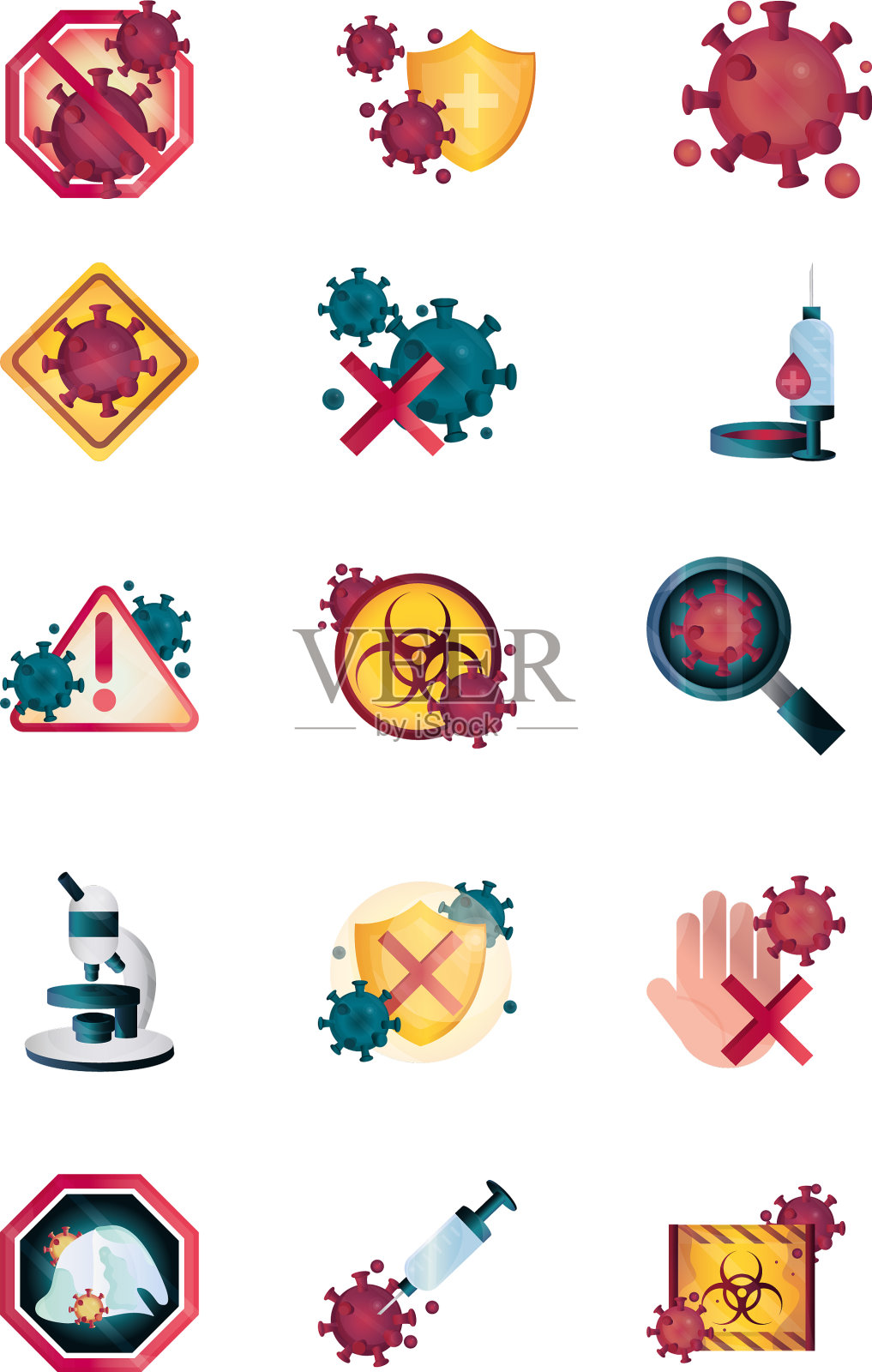 疾病感染爆发大流行停止插画图片素材