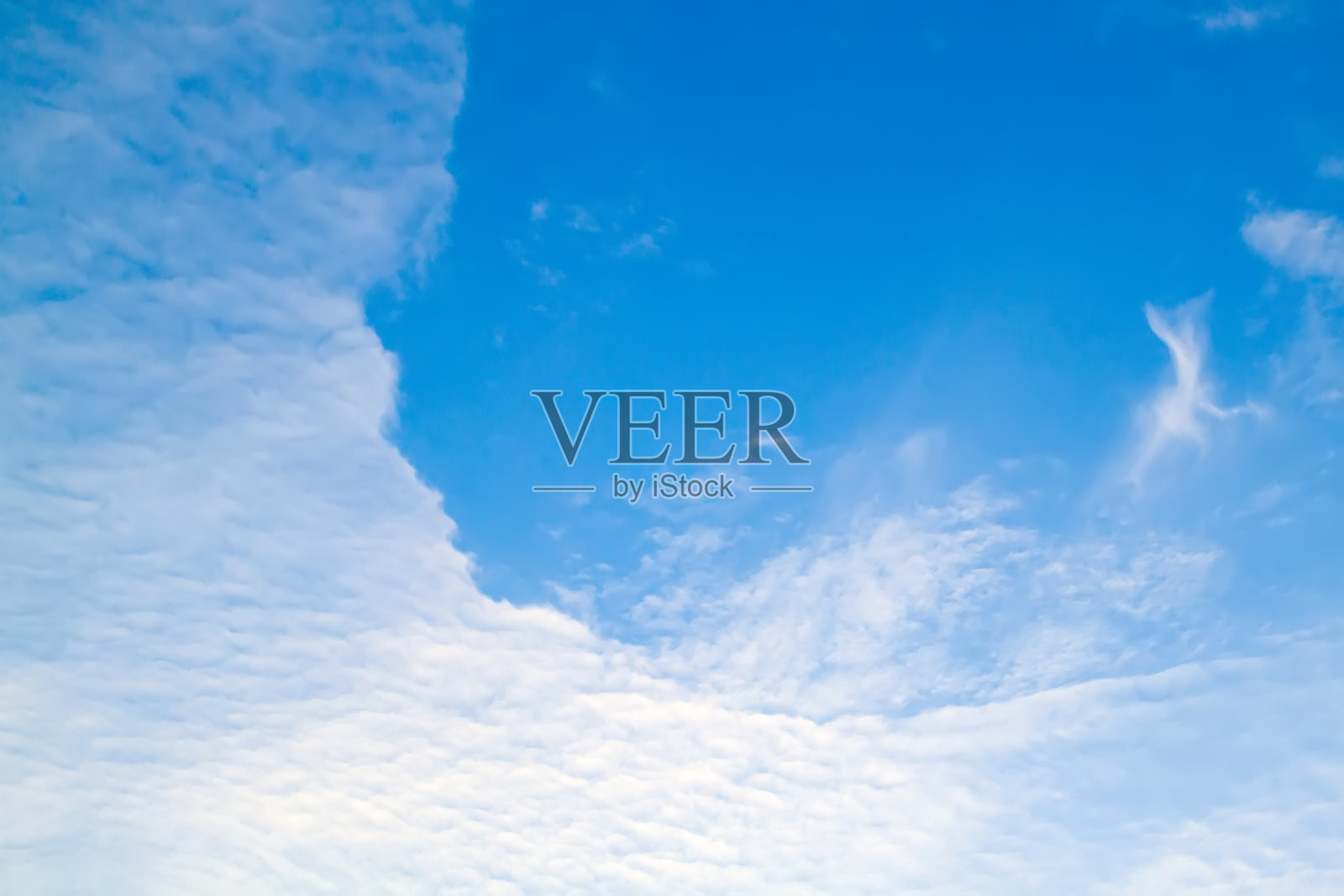 蓝天白云的自然背景照片摄影图片