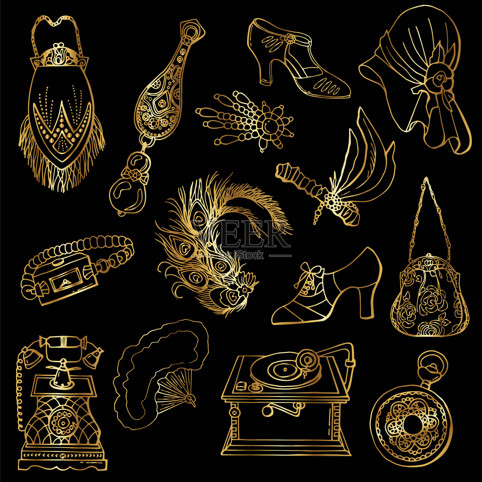 可爱的手绘插画插画图片素材