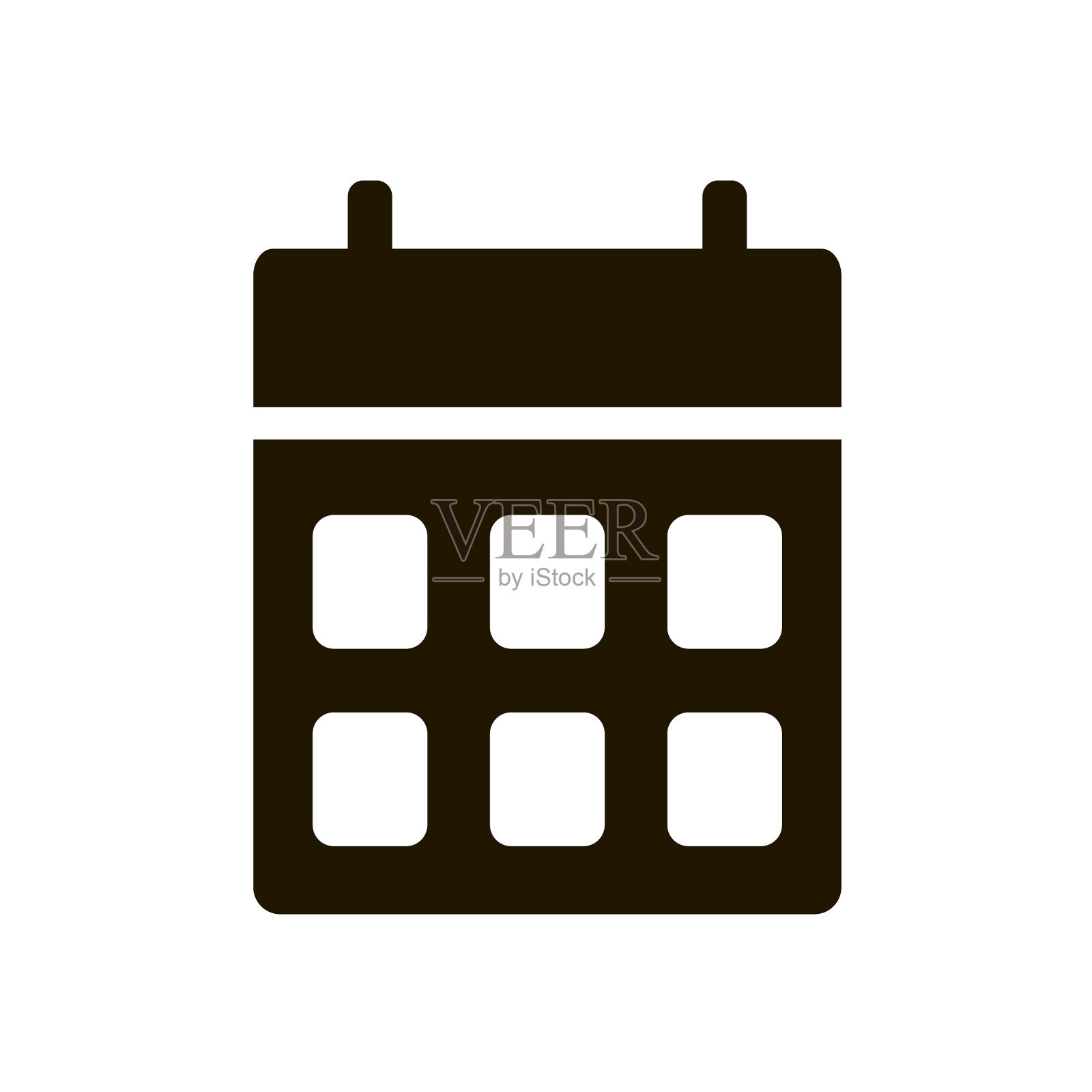 白色背景上的日历图标插画图片素材