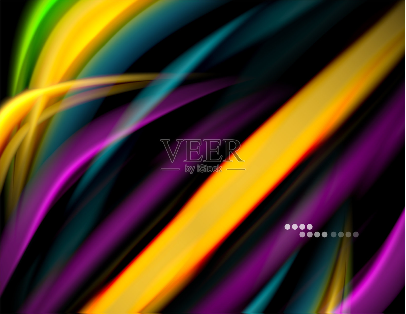 丝绸光滑的线条上的黑色液体液体的颜色插画图片素材