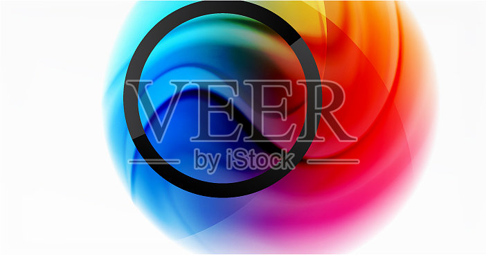 摘要背景流体混合梯度液体插画图片素材