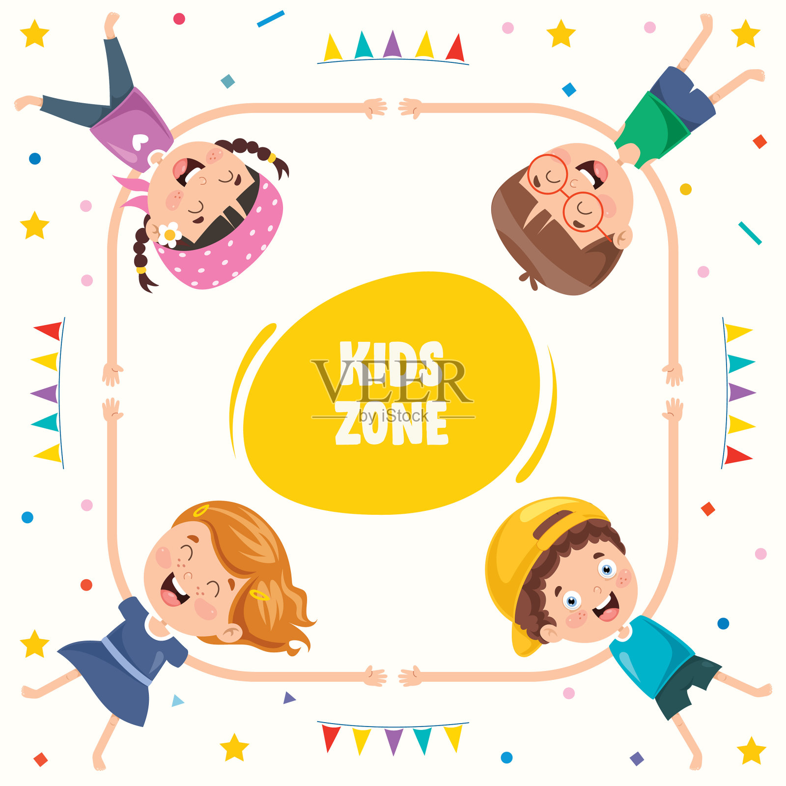 儿童概念设计插画图片素材