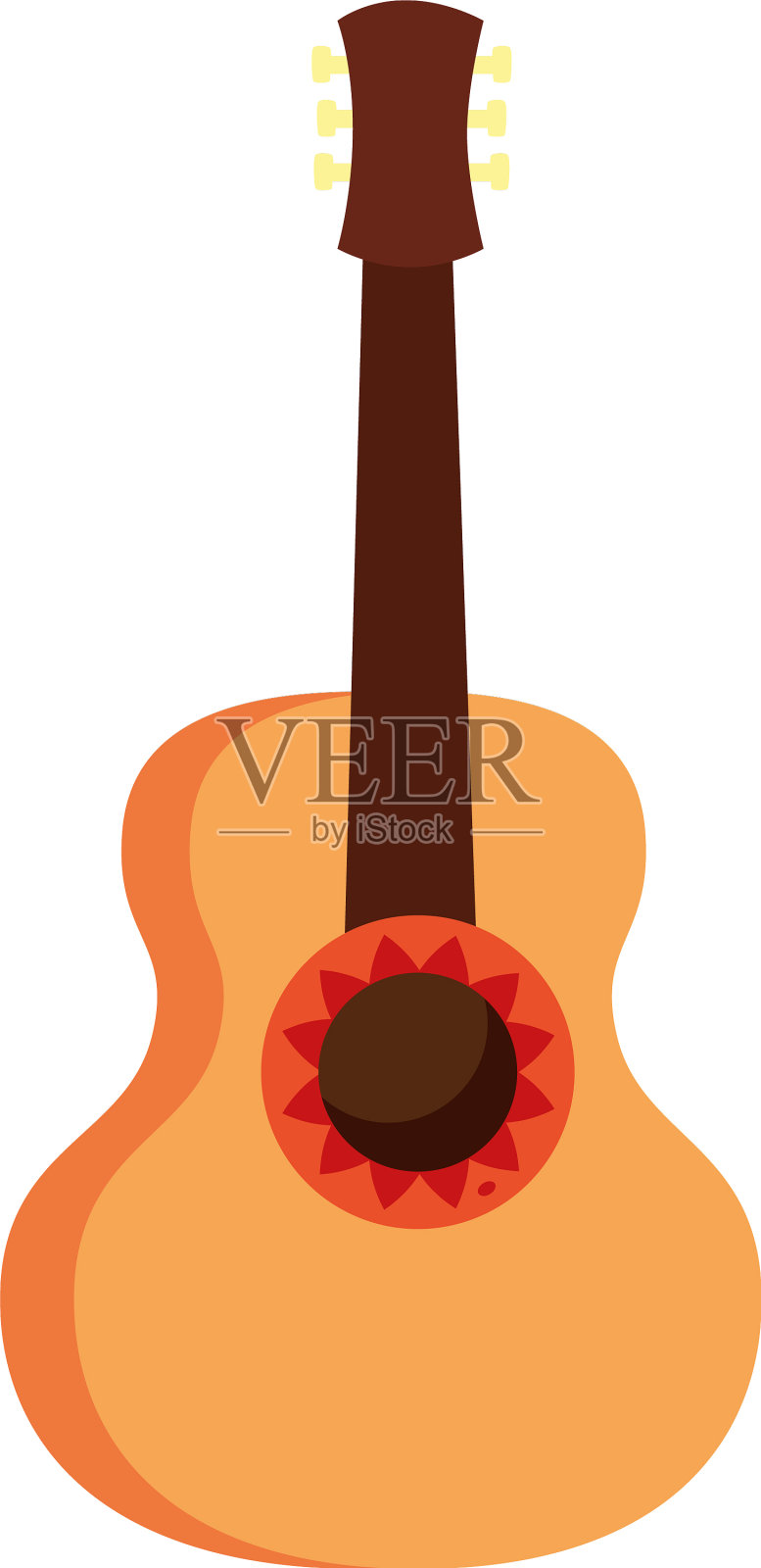 孤立吉他乐器设计设计元素图片