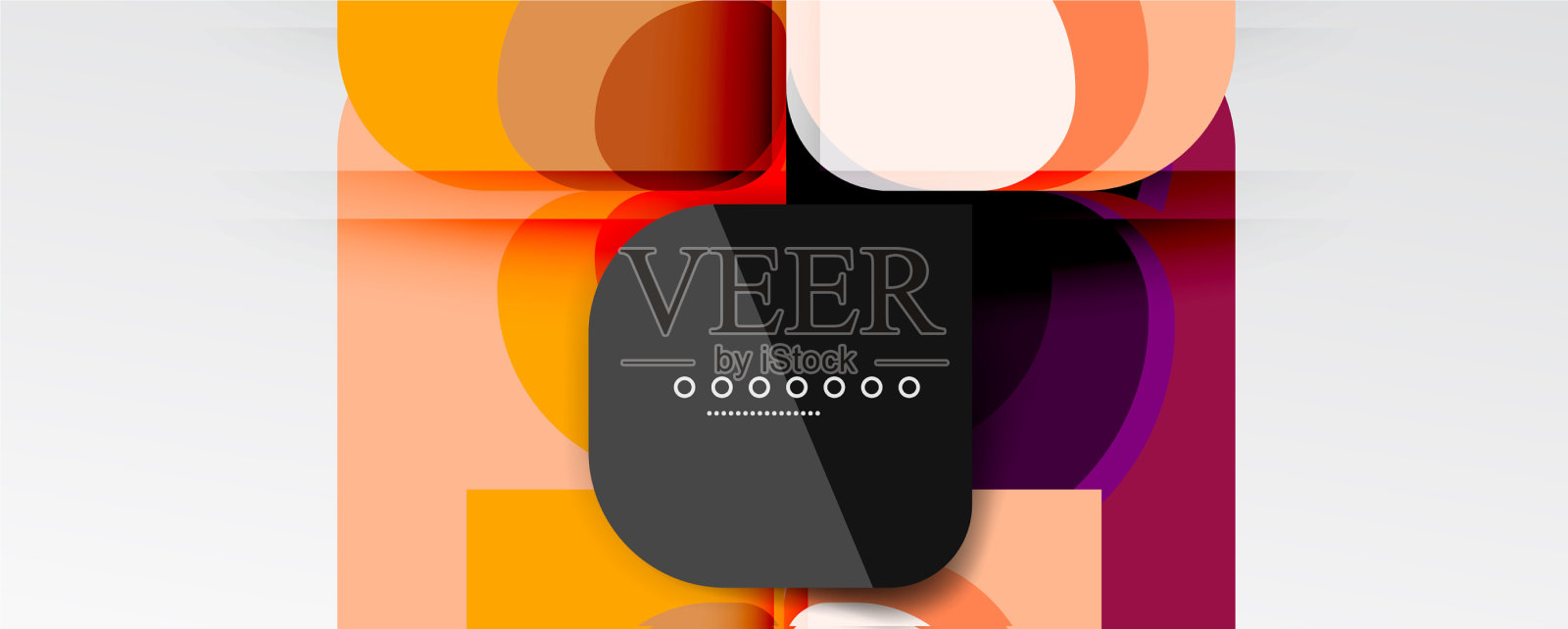 抽象背景-几何剪纸设计插画图片素材