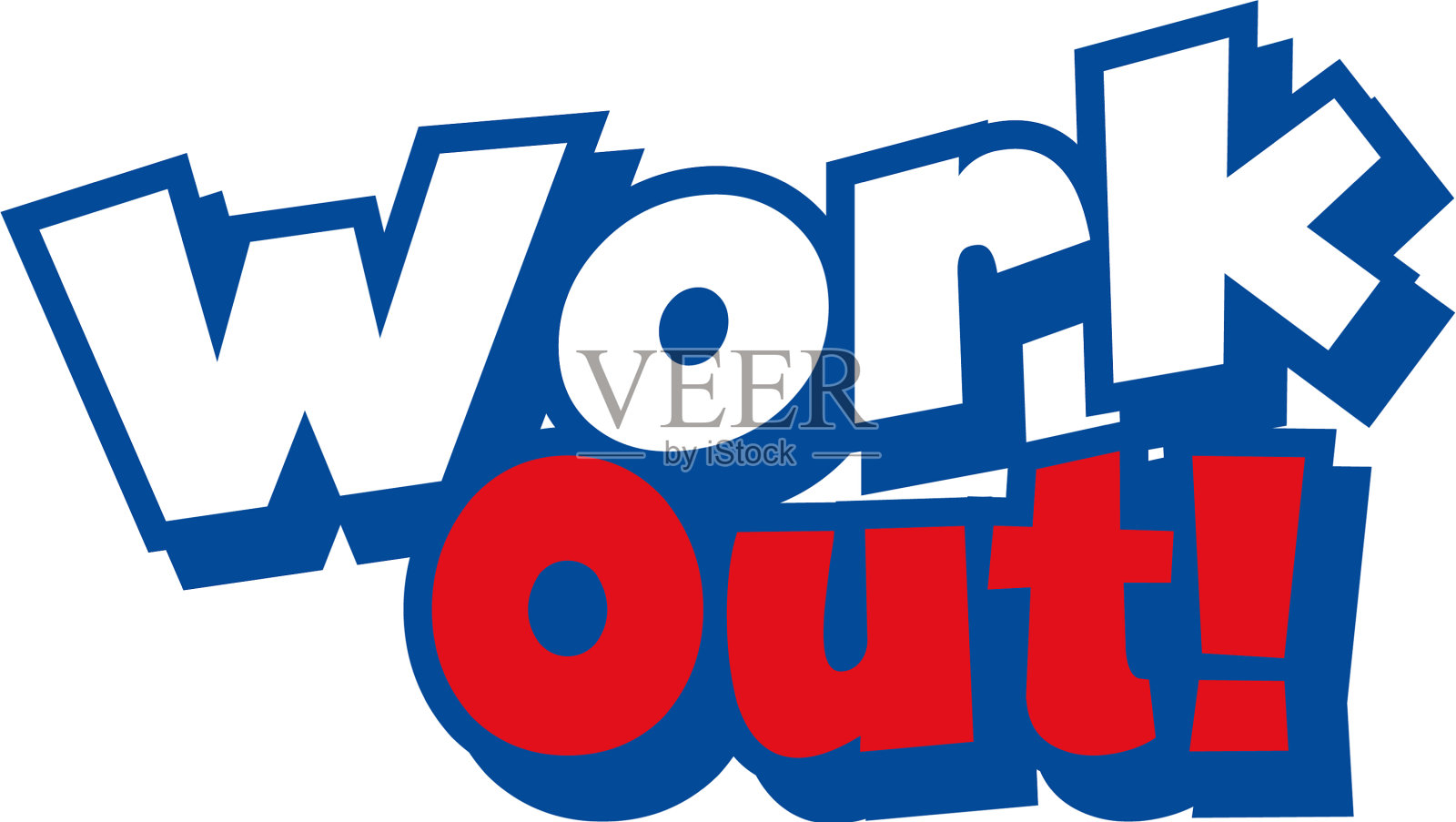 字体设计，文字工作在白色背景插画图片素材