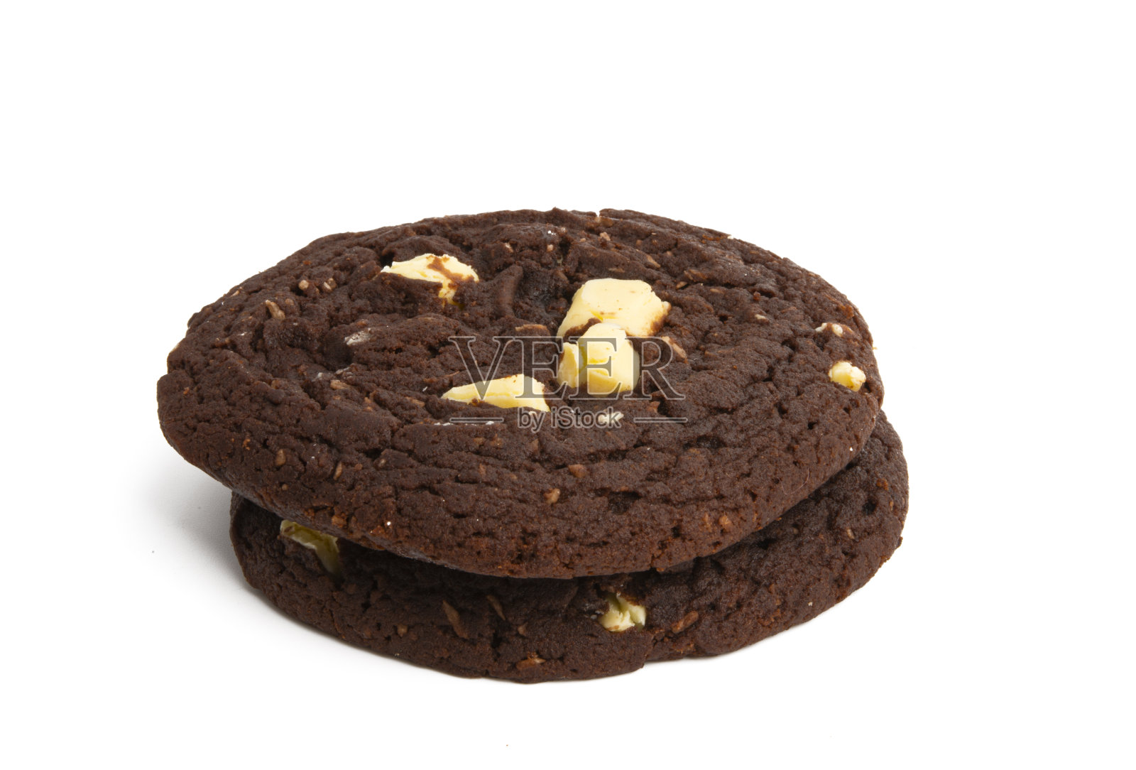 巧克力饼干和白巧克力照片摄影图片