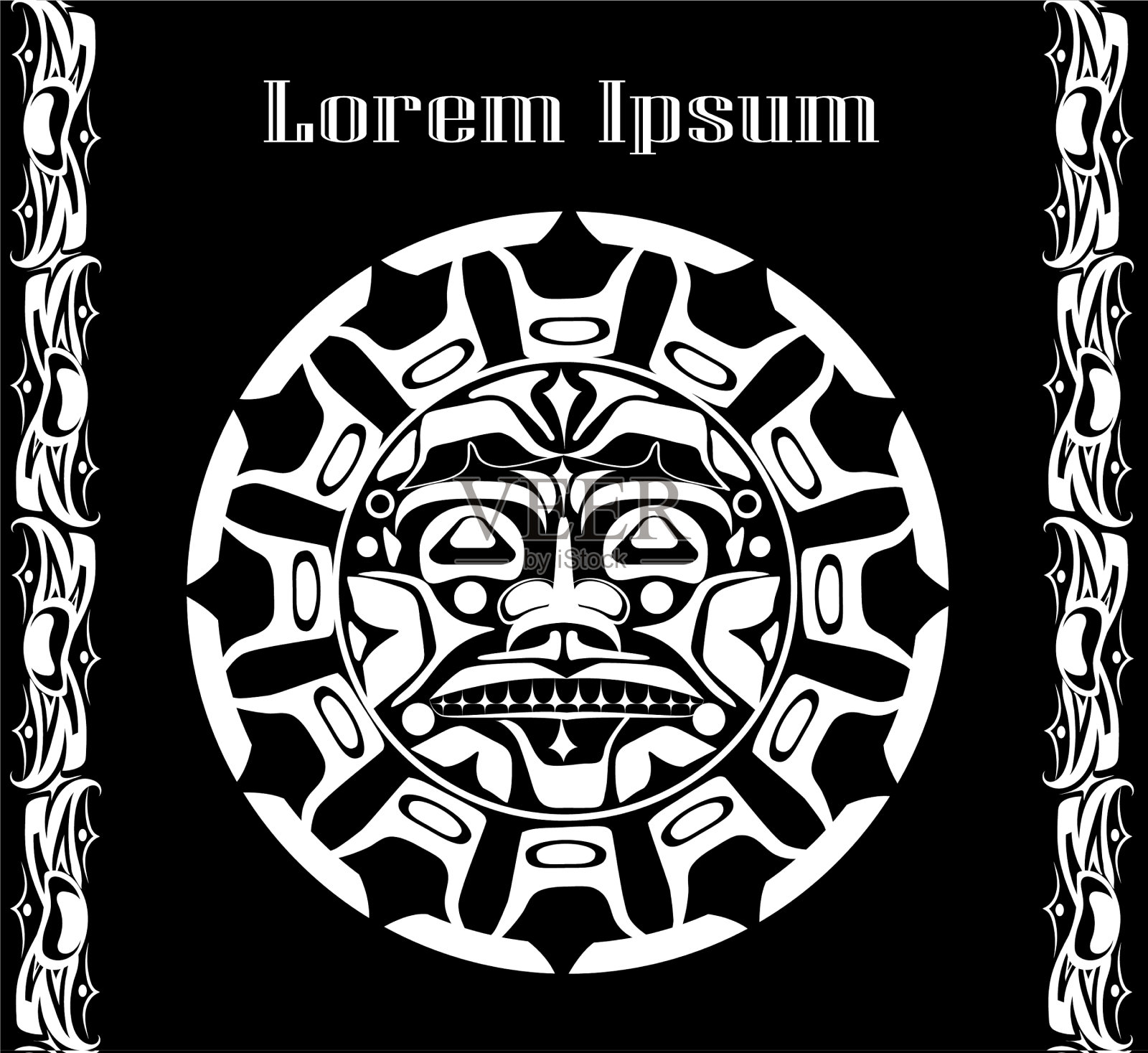 太阳象征插画图片素材