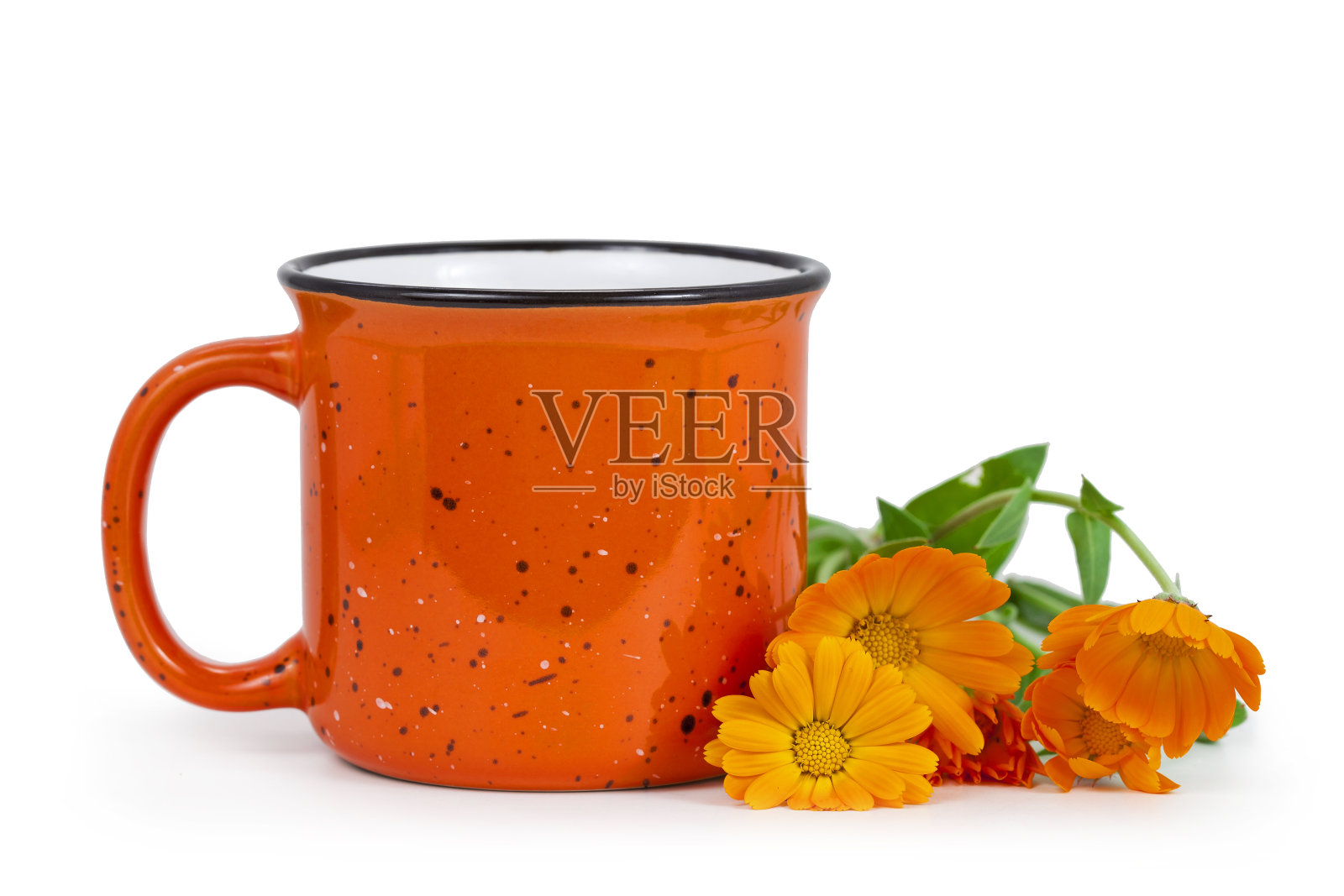 一杯金盏花茶照片摄影图片