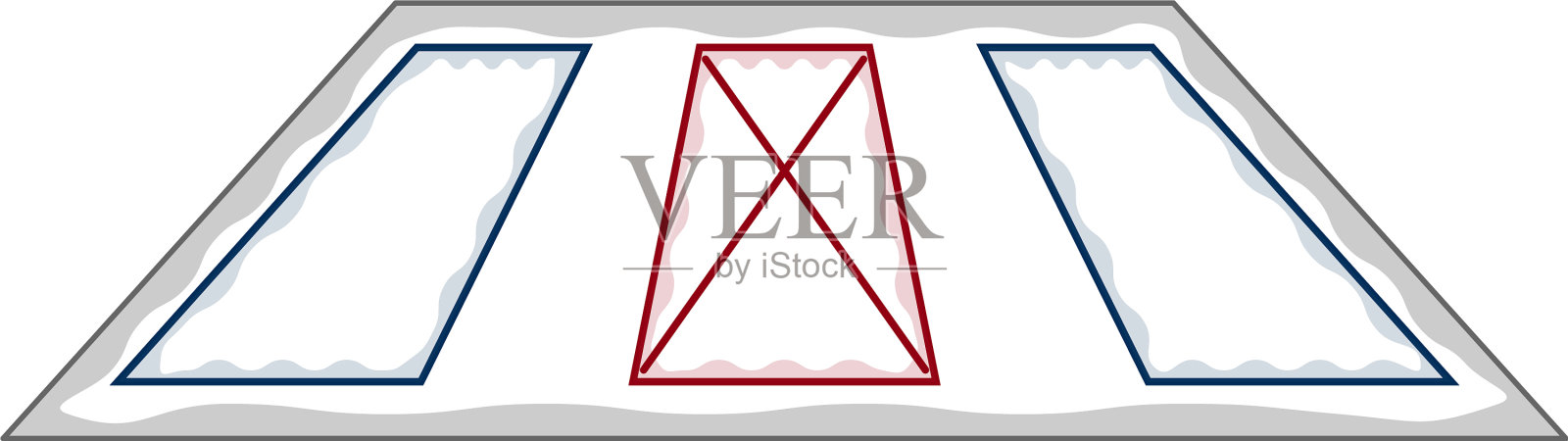 孤立的选举卡插画图片素材