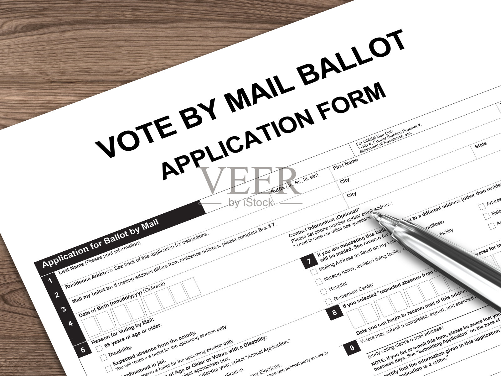 2020年美国大选通过邮寄投票进行投票照片摄影图片