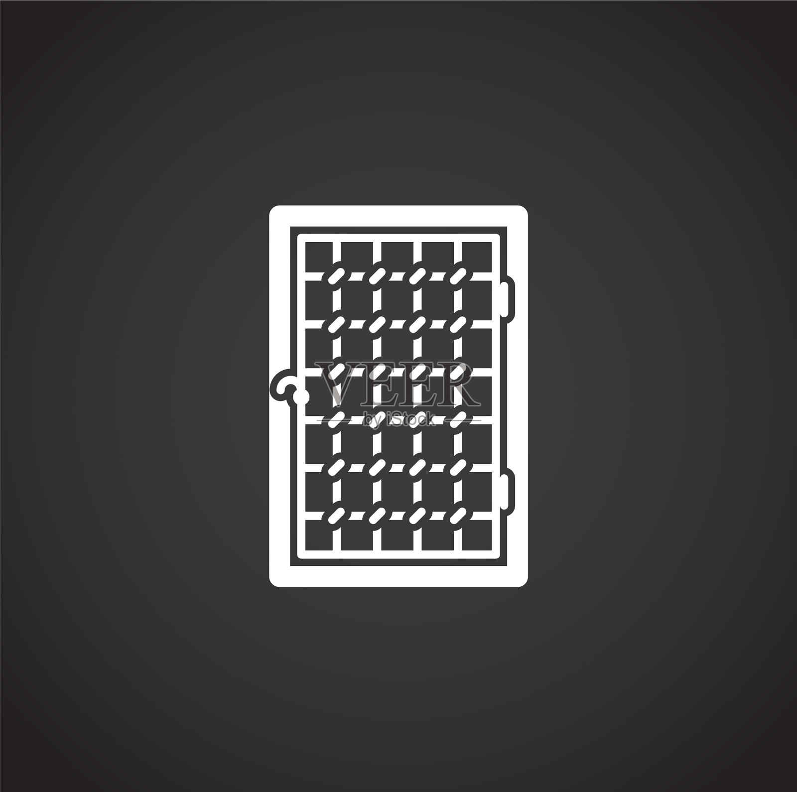 门图标的背景图形和网页设计插画图片素材