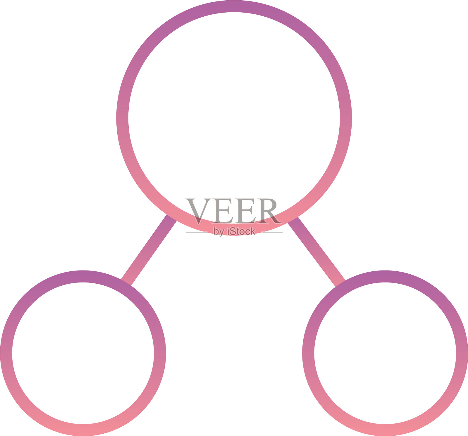 孤立原子渐变风格图标设计插画图片素材