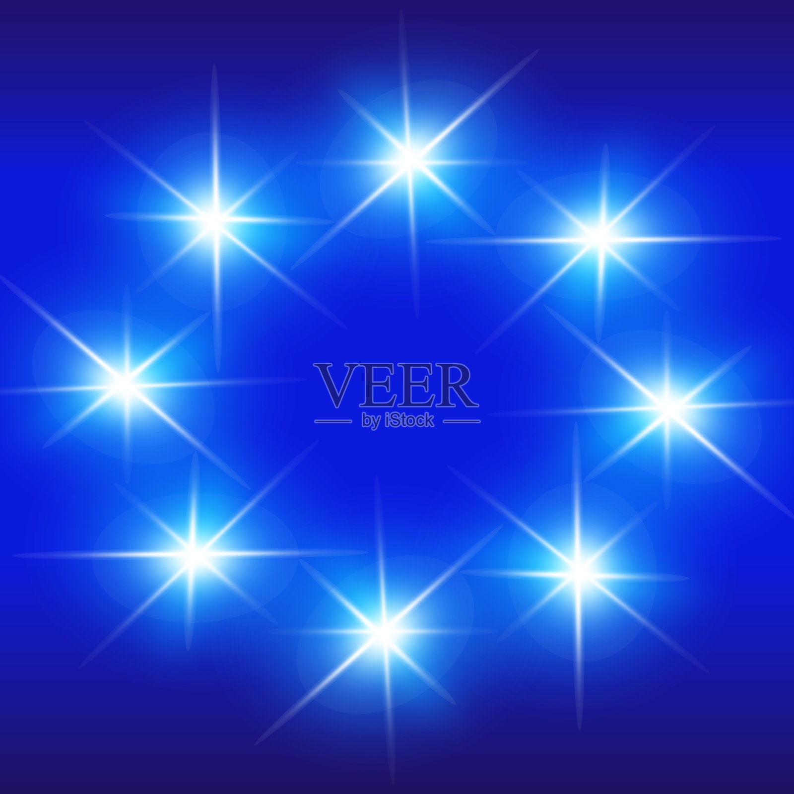 设置霓虹灯效果插画图片素材