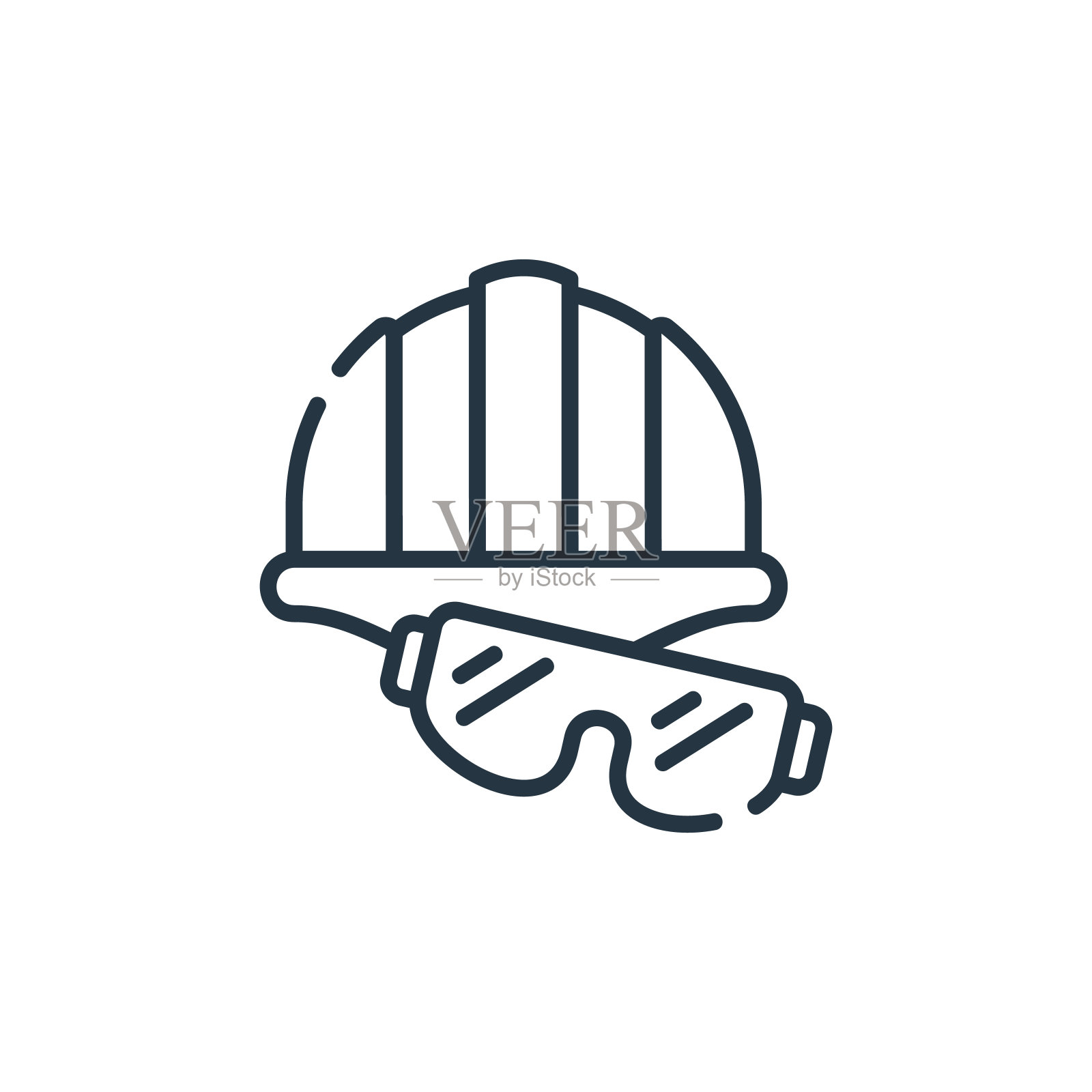 保护矢量图标隔离在白色背景。轮廓，细线保护图标用于网站设计和移动，应用程序开发。细线保护轮廓图标矢量插图。插画图片素材