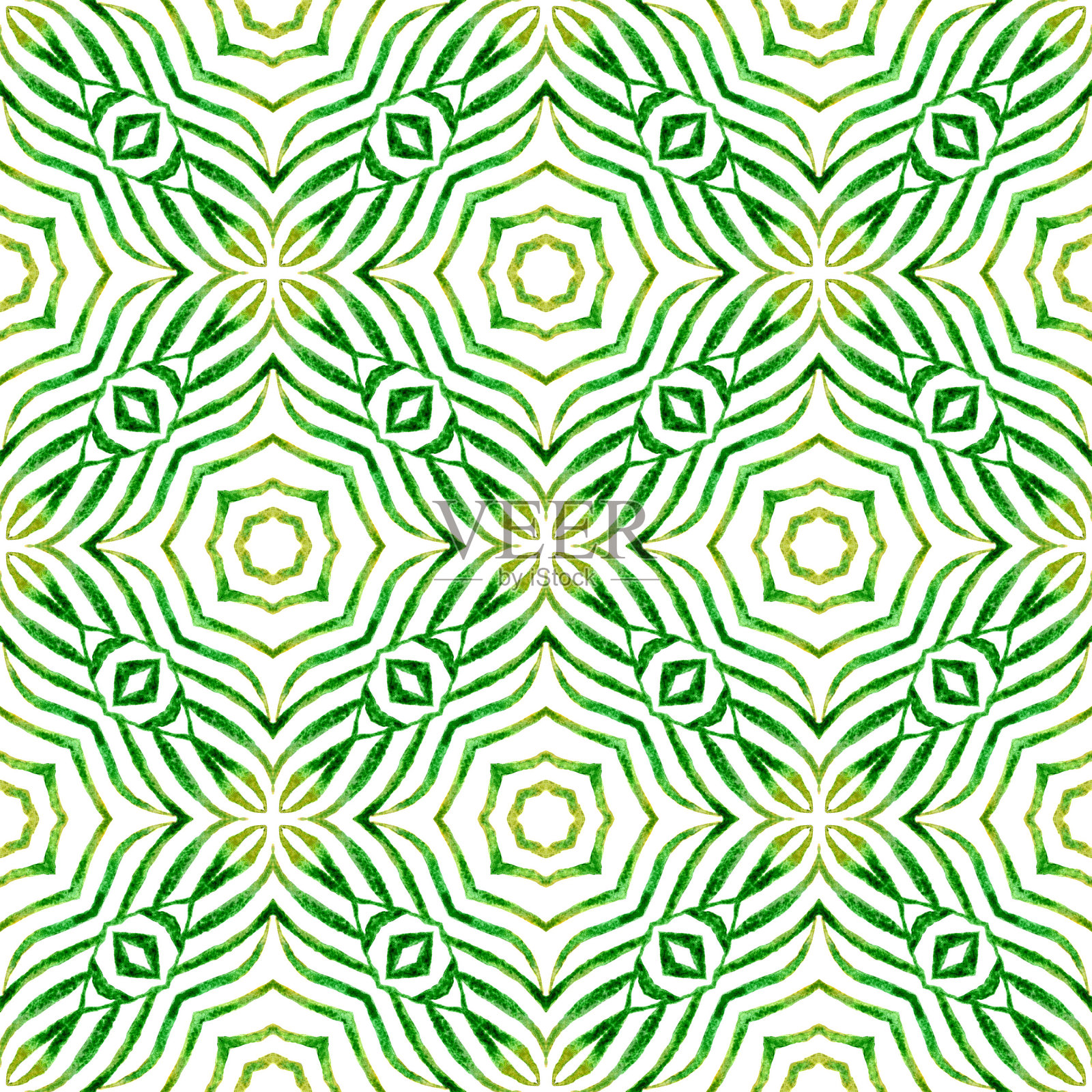 纺织准备奇妙的印花，泳衣面料，插画图片素材