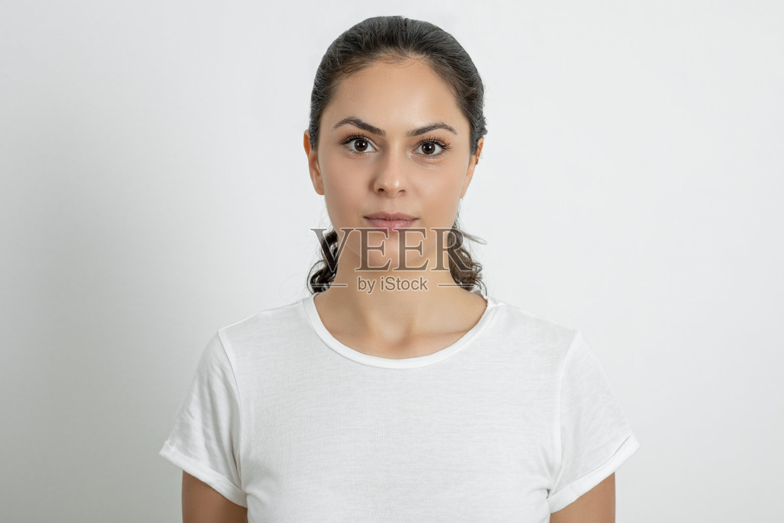 一个女人的大头照照片摄影图片