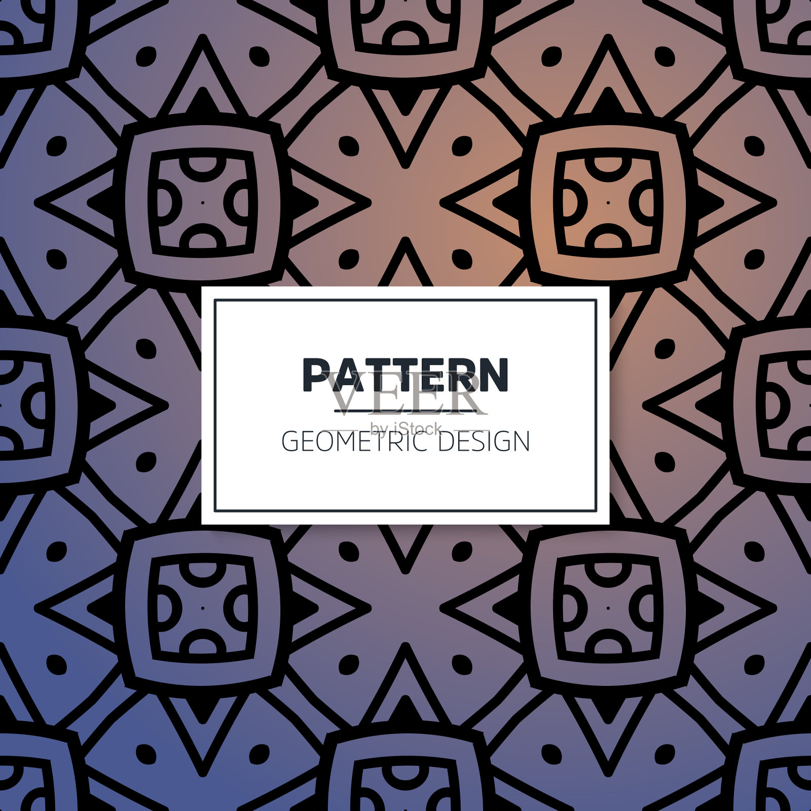 豪华装饰曼陀罗设计背景插画图片素材