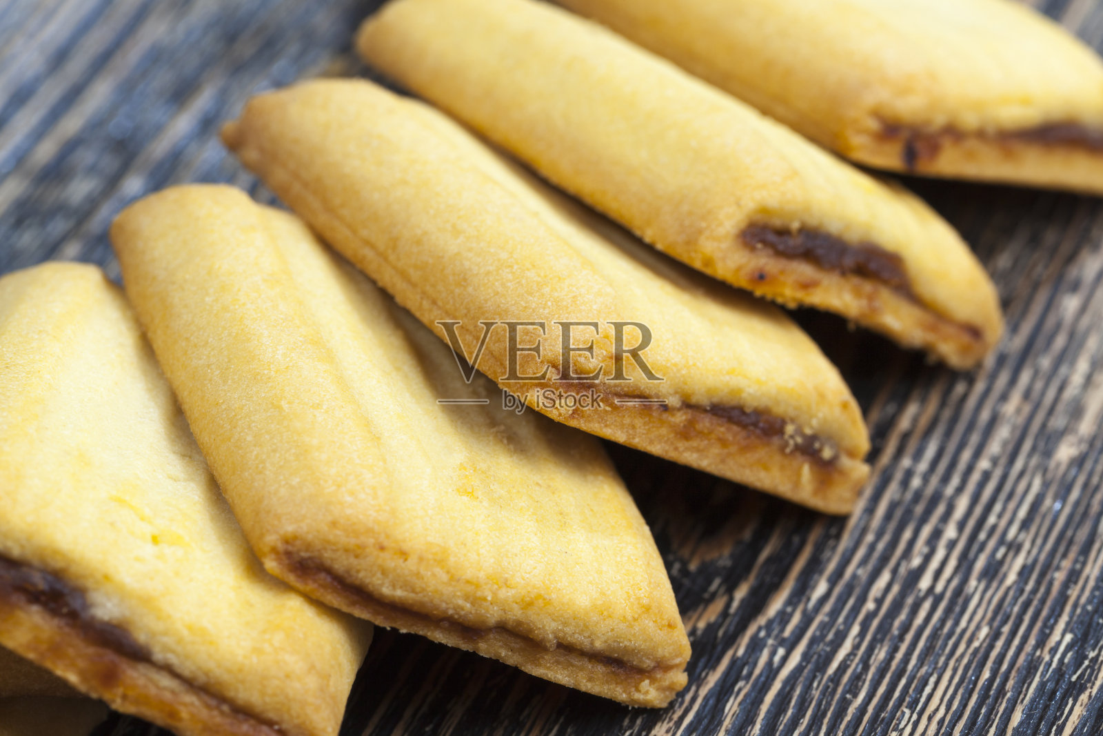 美味的奶油甜酥饼照片摄影图片