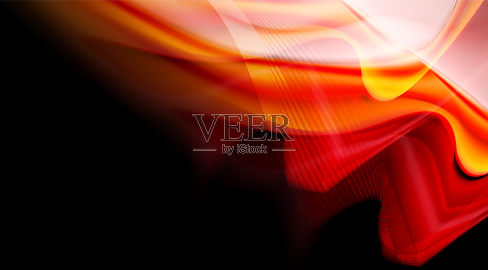 液体颜色在黑色背景上的液体梯度插画图片素材