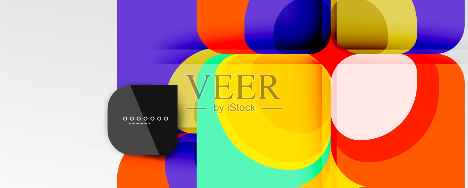 抽象背景-几何剪纸设计插画图片素材