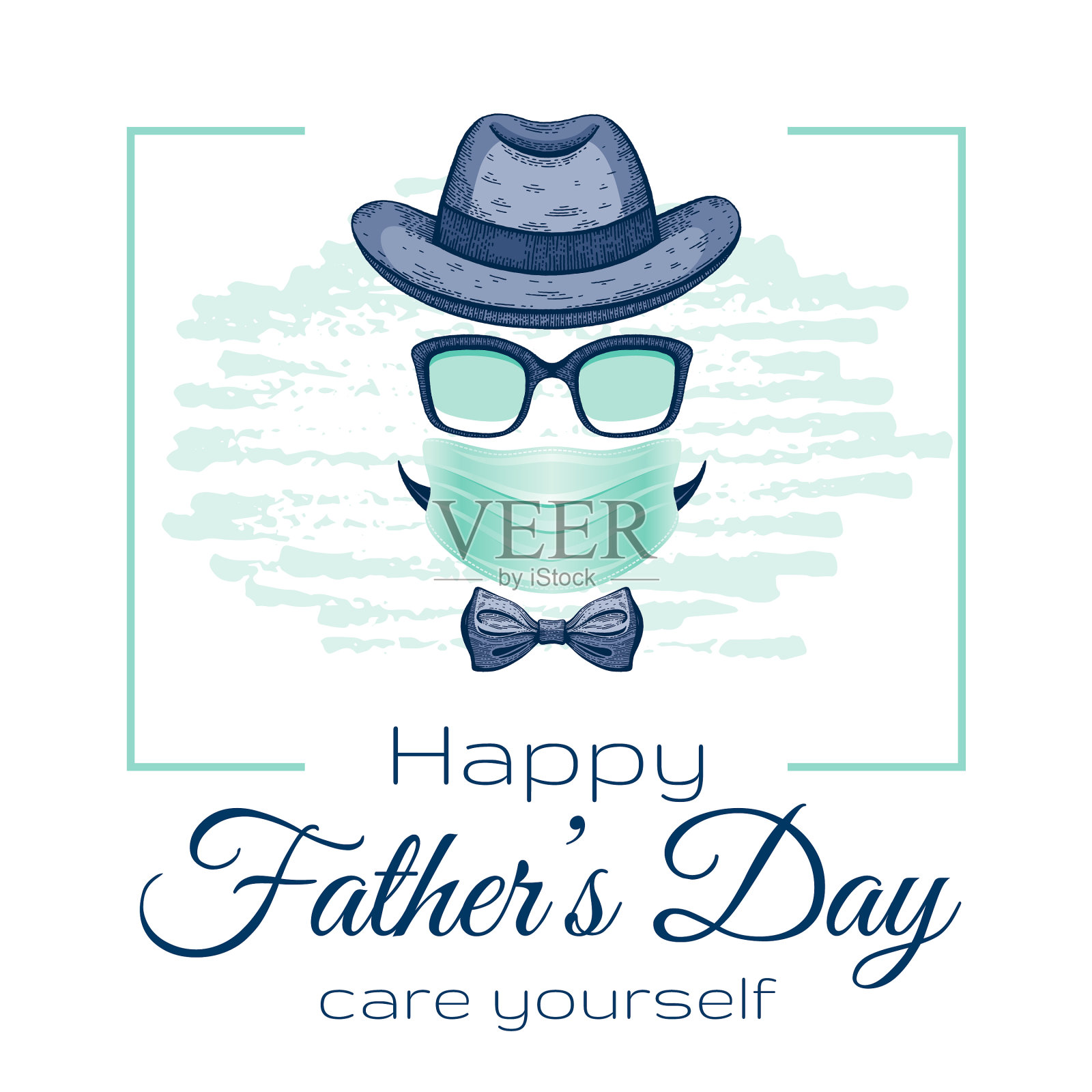 祝您父亲节快乐插画图片素材