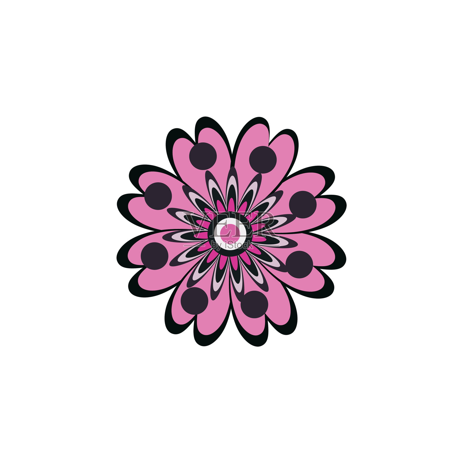 原住民艺术点画图标标志设计插画图片素材