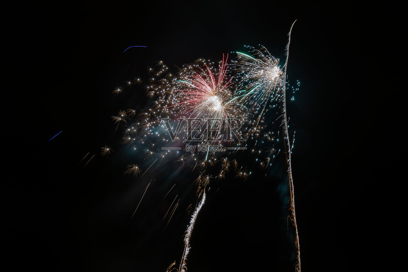 烟花照片摄影图片