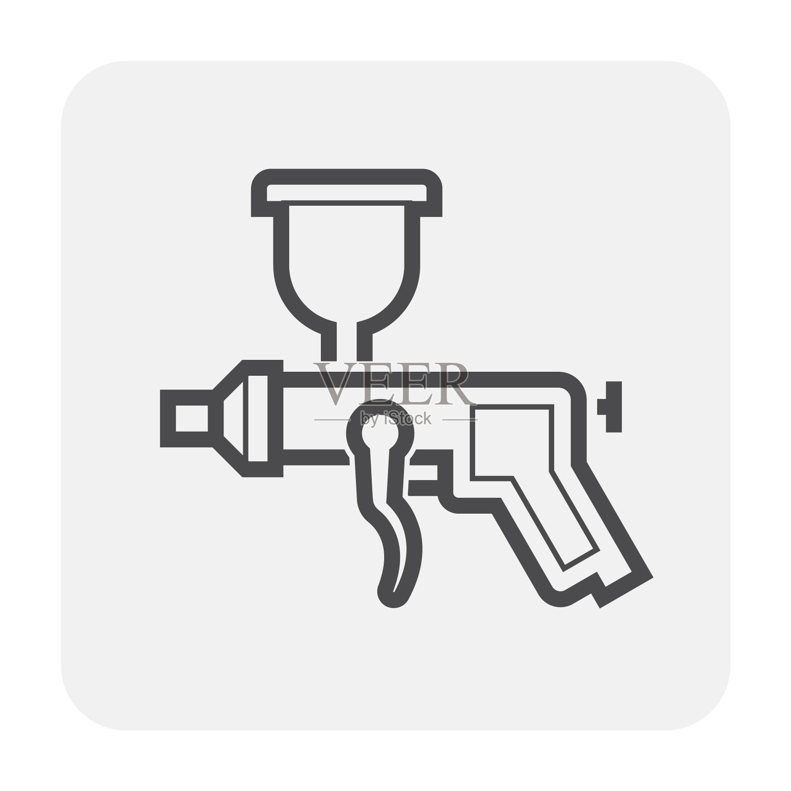 喷漆枪图标插画图片素材