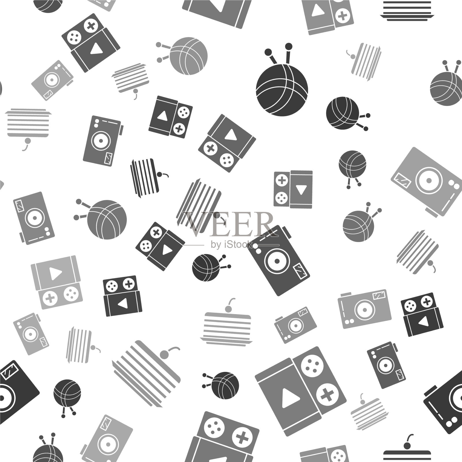 用针织针固定纱球，便于携带图标素材