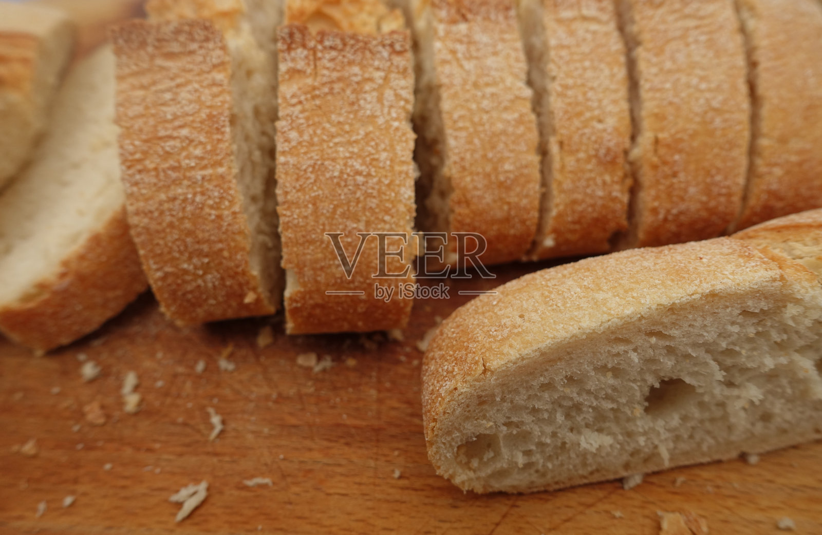 切成薄片的面包(法国菜照片摄影图片