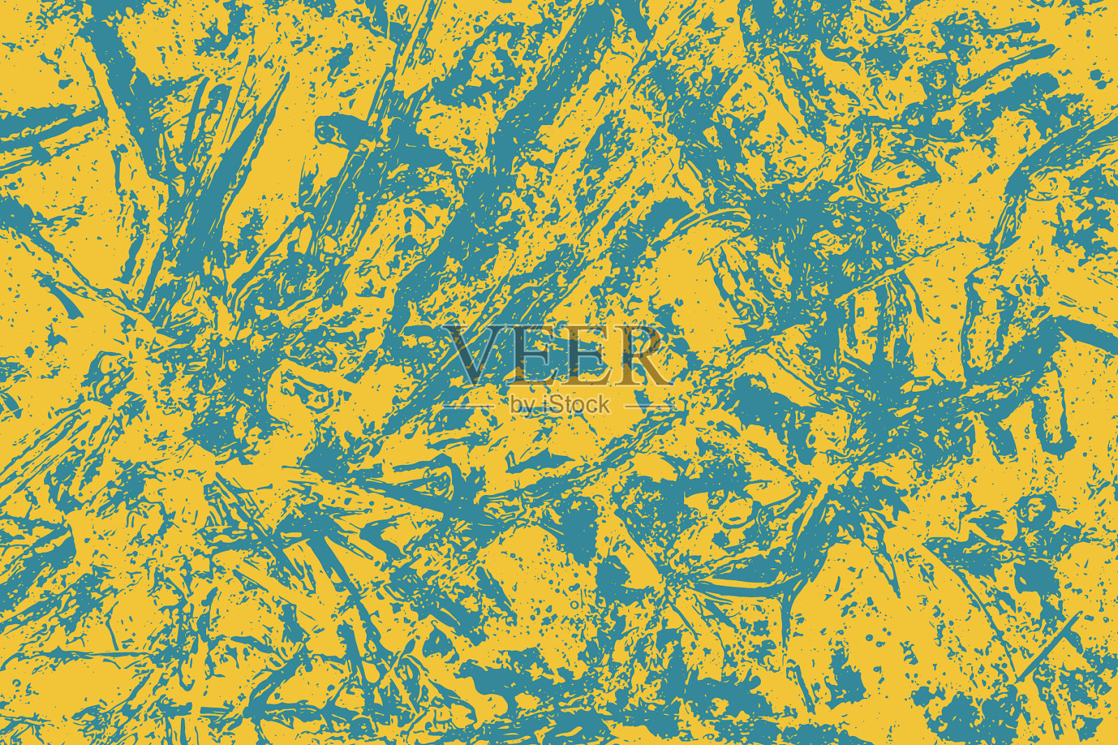 抽象的彩色图像与画笔插画图片素材