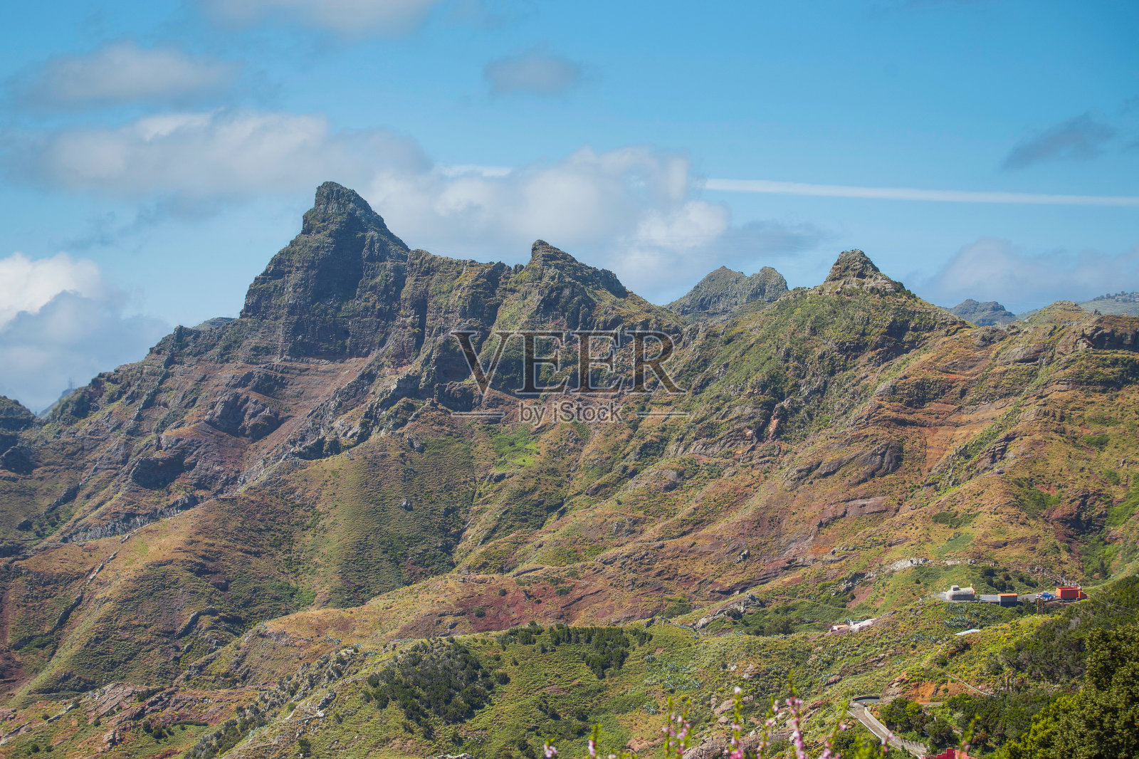 欧洲西班牙特内里费岛的阿纳加山照片摄影图片
