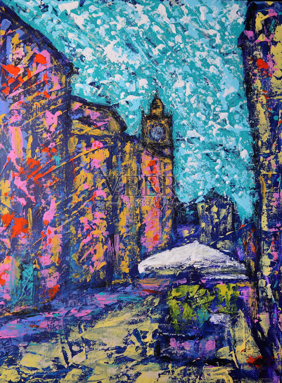 西班牙萨拉曼卡的萨莫拉画像插画图片素材