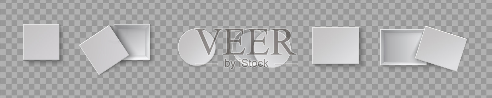 白色礼品盒插画图片素材