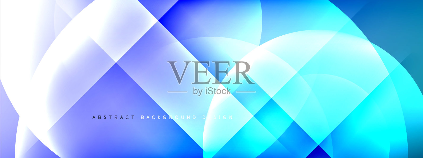 矢量抽象背景-带有阴影和光照效果的流体梯度上的圆和叉。技术或商业闪闪发光的文本设计模板插画图片素材