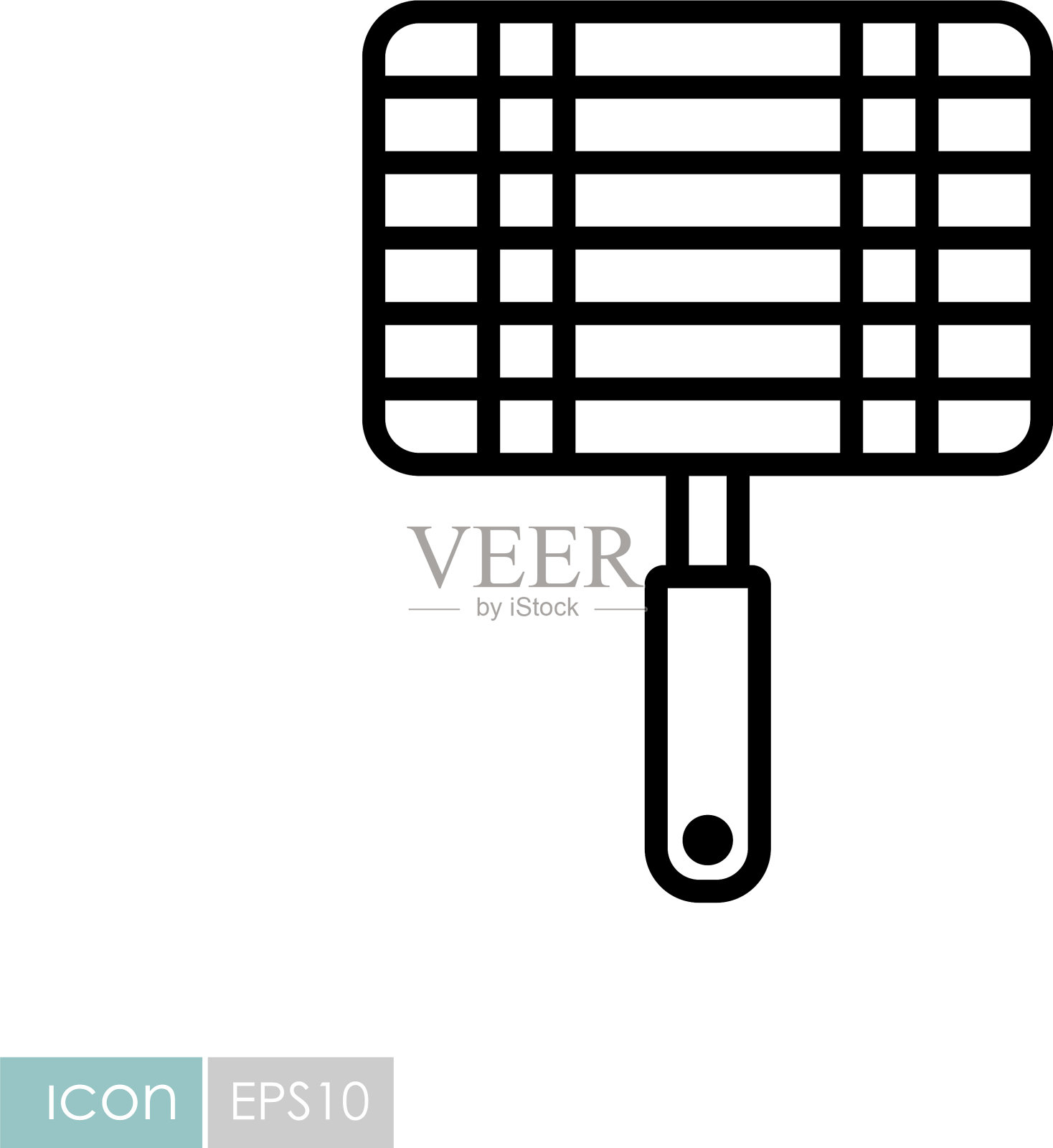 烤肉格栅钢图标设计元素图片